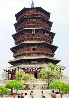 Wooden Pagoda in Yingxian County, Datong